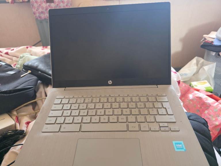 HP Laptop - Good Condition, White/Silver