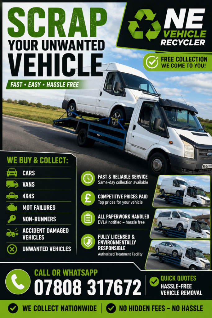 Scrap Your Unwanted Vehicle – Fast, Easy, and Hassle-Free Removal