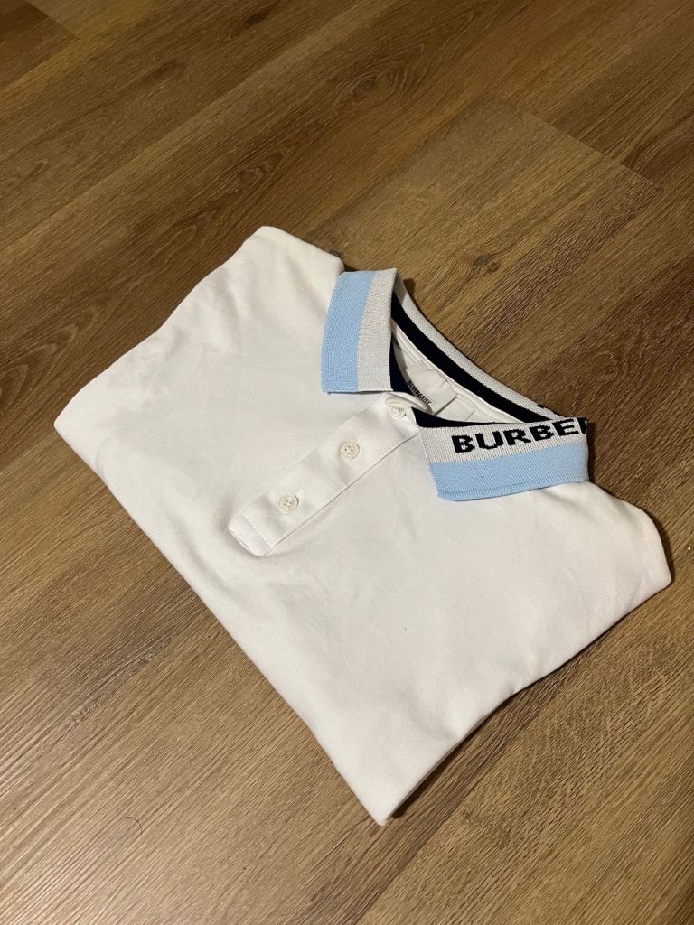 Burberry White Polo Shirt – As Good As New