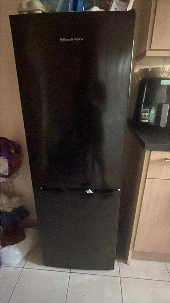 Russell Hobbs Black Fridge Freezer – Good Condition