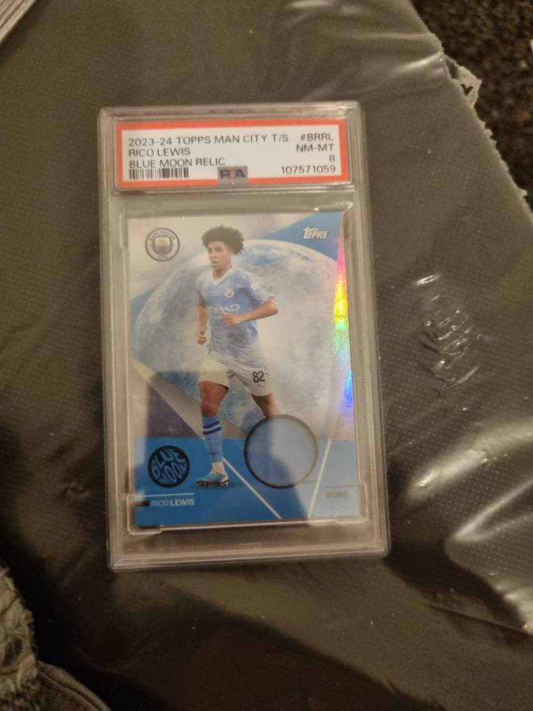 Topps Rico Lewis Blue Moon Relic Card - Manchester City