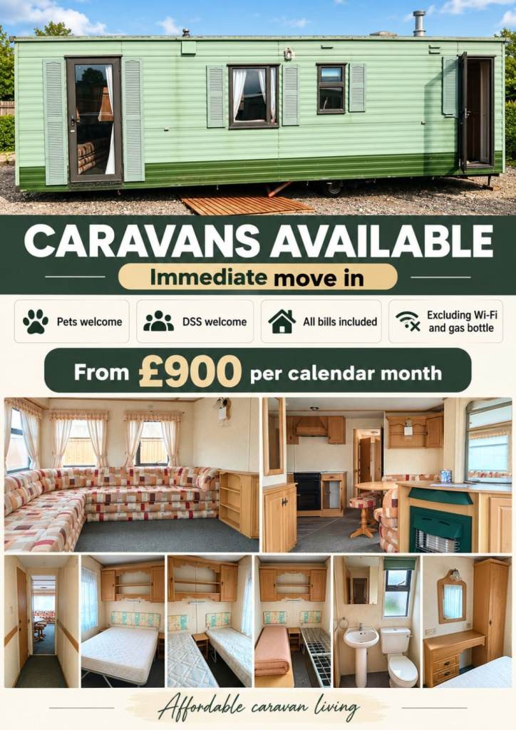 2 & 3 Beds availble Mobile/Static homes