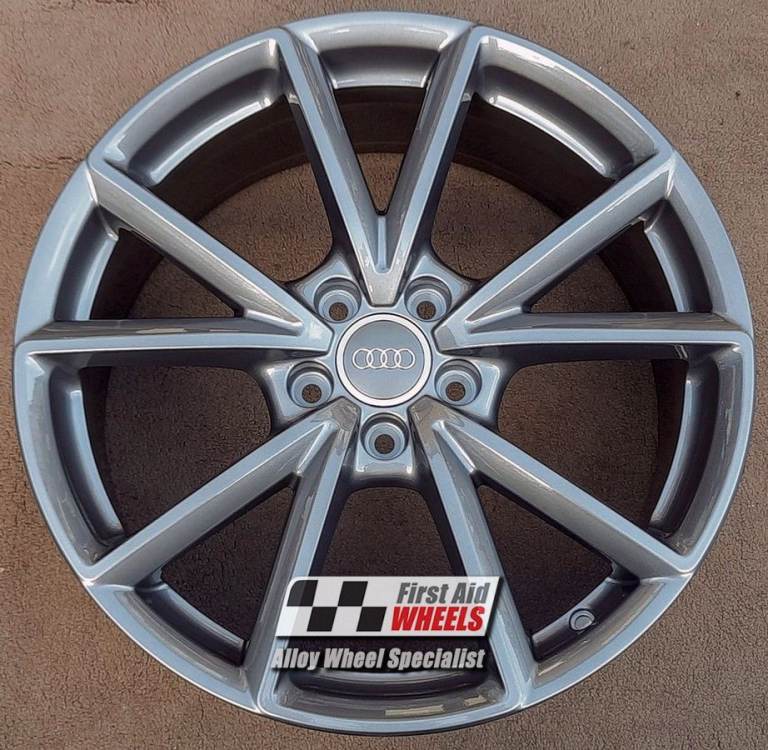 R662GG Swap AUDI A4 S4 B9 8W 4X 19'' GENUINE 5 V SPOKE GLOSS GREY ALLOY WHEELS