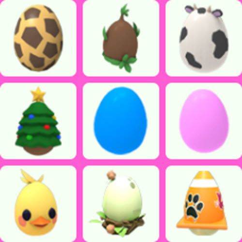 image for COMPLETE 33 EGGs set (Safari, Jungle, Farm, Pink, Blue, Aussie, Christmas egg..) adopt from me