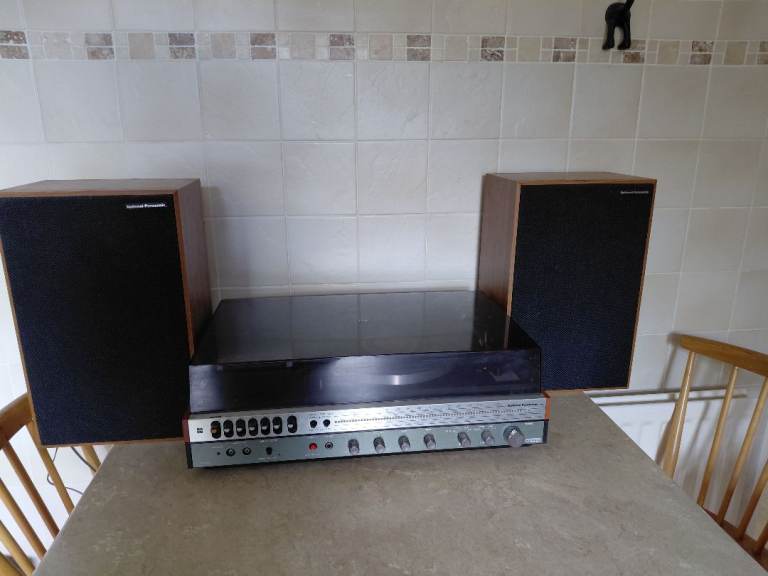 Panasonic, vinyl and casette player