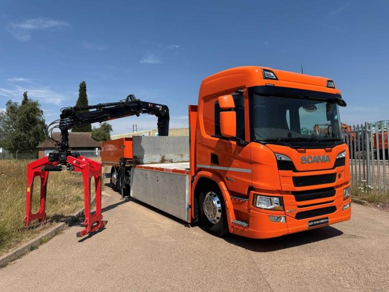 SCANIA P420 2024 EURO 6, REST CAB (NO BED), 8X2 , DOUBLE DOUBLE DROPSIDE CRANE