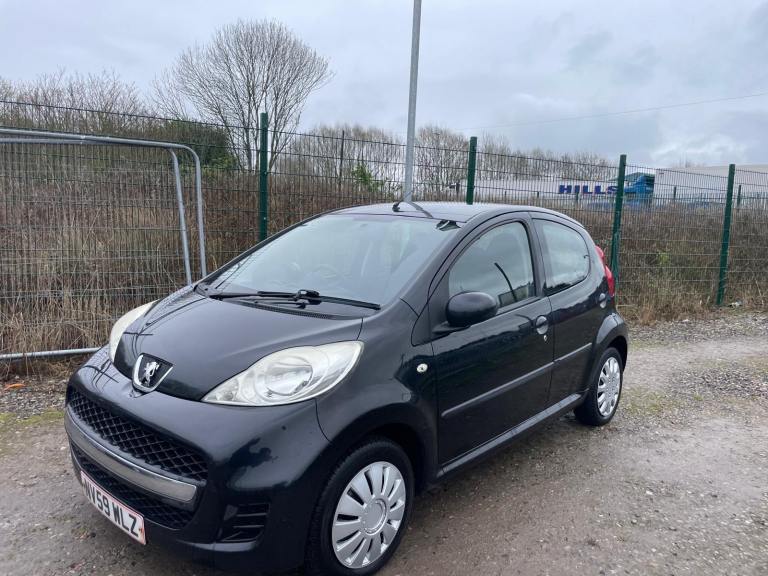 PEUGEOT 107 1.0 URBAN 59 REG BLACK 5 DOOR MOT JULY 25TH 2026 TAX £20 YEAR LOW INSURANCE 60+MPG