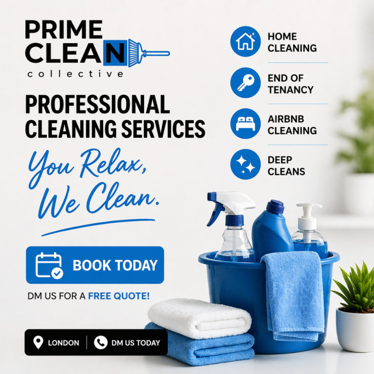 Professional Cleaning Services in London – Book Now