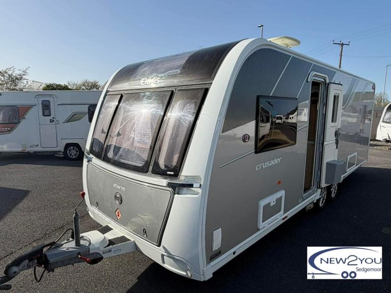 2017 Elddis Crusader Storm 4 Berth TRANSVERSE BED Caravan - STOCK J016
