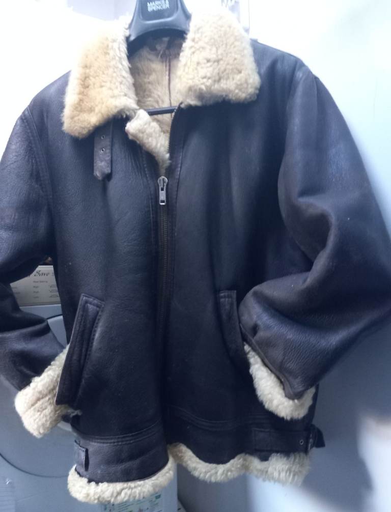 Sheepskin flying jacket