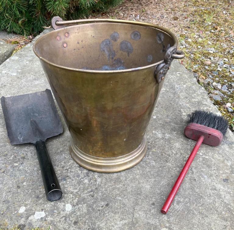 Brass metal bucket