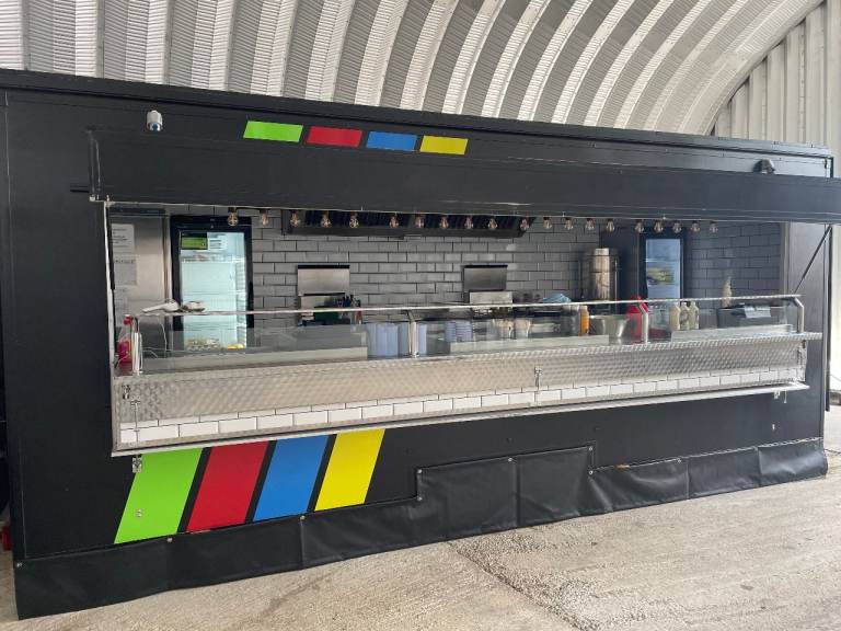 20ft Black Catering Trailer (2023) – Fully Equipped Street Food Unit
