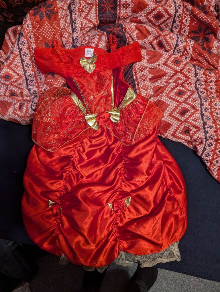 Beauty and beast bell red costume 