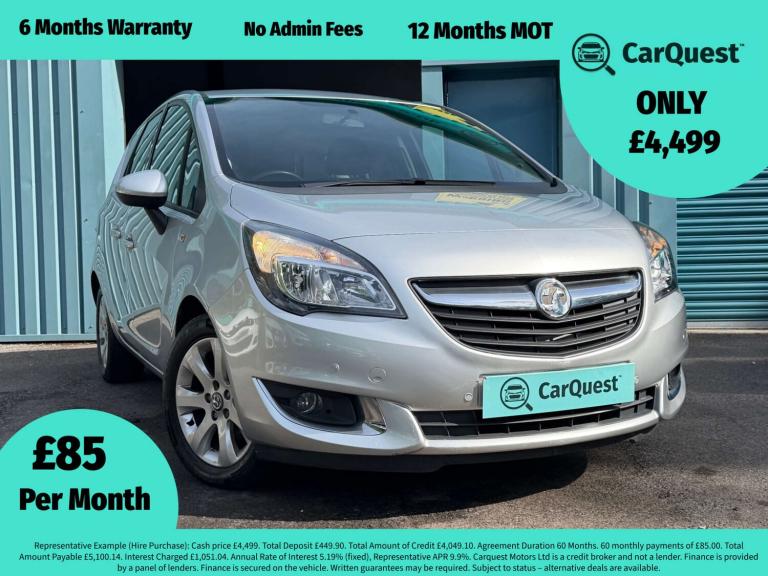2015 Vauxhall Meriva 1.4i 16V Life 5dr MPV PETROL Manual