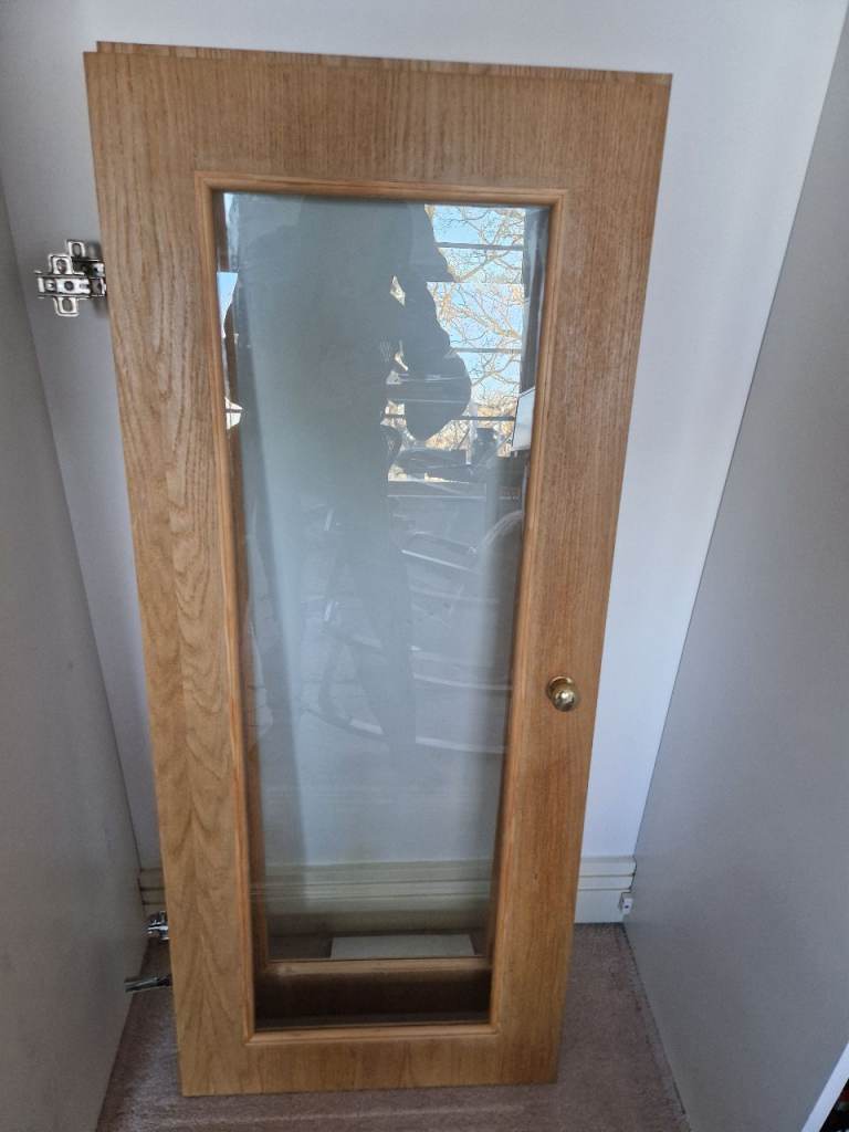 image for ****free***Cupboard doors wood with glass x4