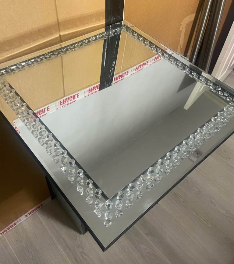 Crystal square mirror