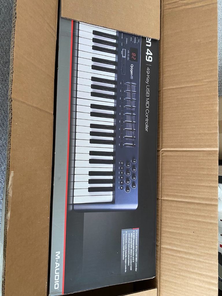 M-Audio Oxygen 49 MIDI USB Keyboard Controller with Box 
