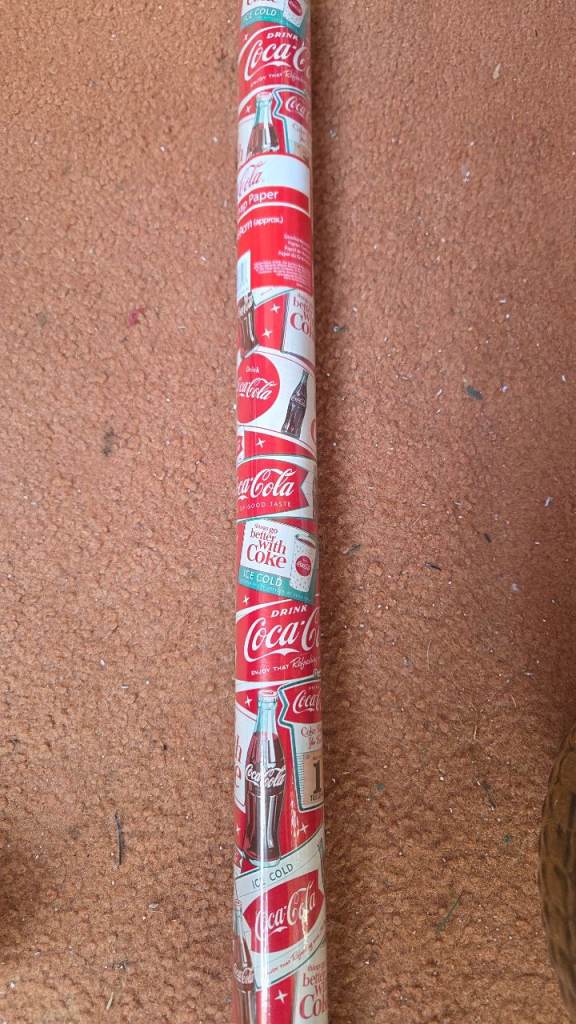4 boxes coca cola wrapping paper