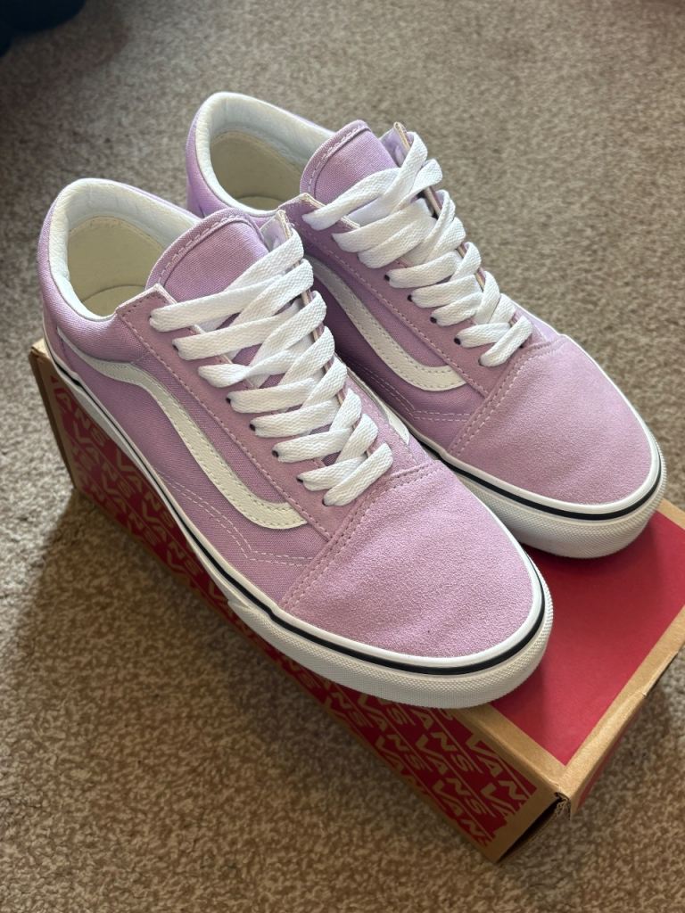 Purple Old Skool Vans Uk size 6. 