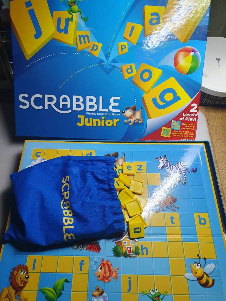 Mattel Games Scrabble Junior by 'Two Fun Word Games in One!' - 2012 Edition