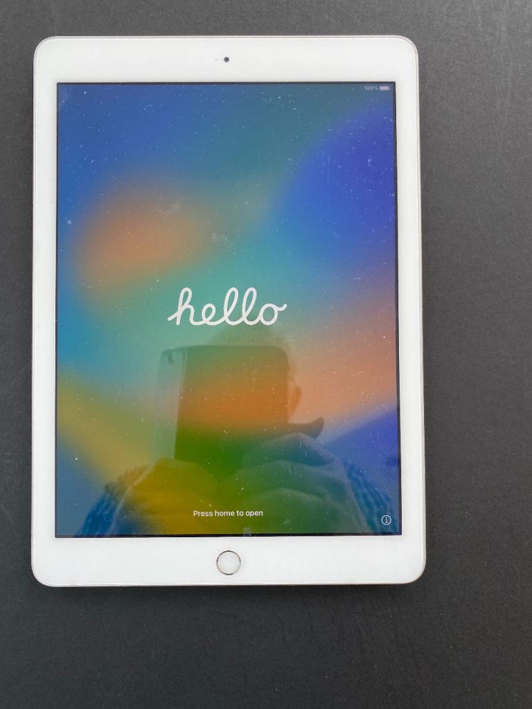 iPad 5th generation with black protective case