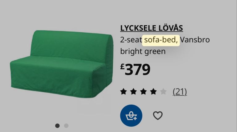 FREE double sofa bed pick up Sunday 14th Dec