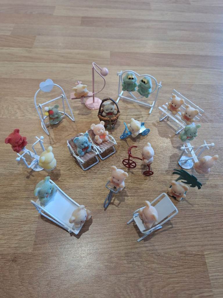 Vintage 1980s Avon Teddy Bear Ornaments