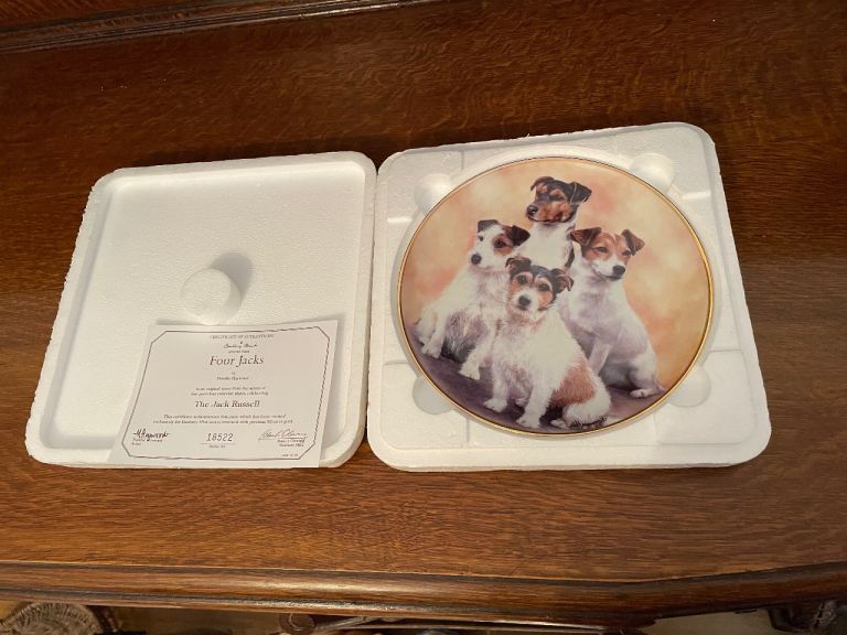Four Jacks by Mandie Haywood commemorative plate