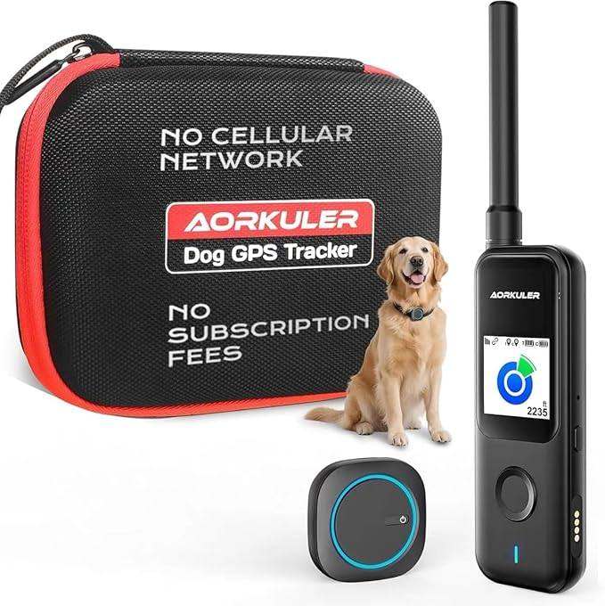 Aorkuler GPS Dog Tracker – Track Your Dog Up to 3.5 Miles Without Phone or Cell Signal 