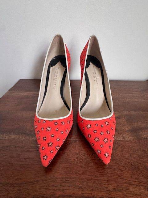 Sophia Webster for J Crew Orange Heels - Size 38.5