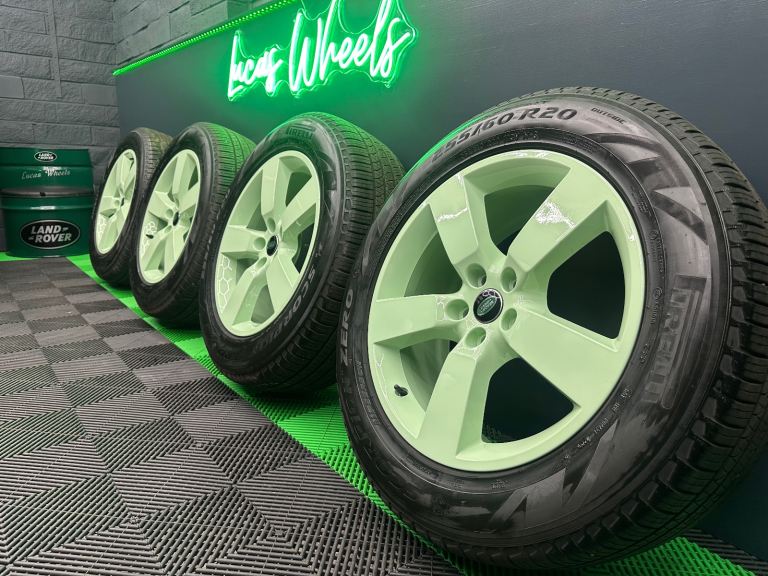 Defender 90 / 110 L663 20” style 5098 75th Anniversary Grassmere Green Alloy Wheels & 7mm+ Pirelli!