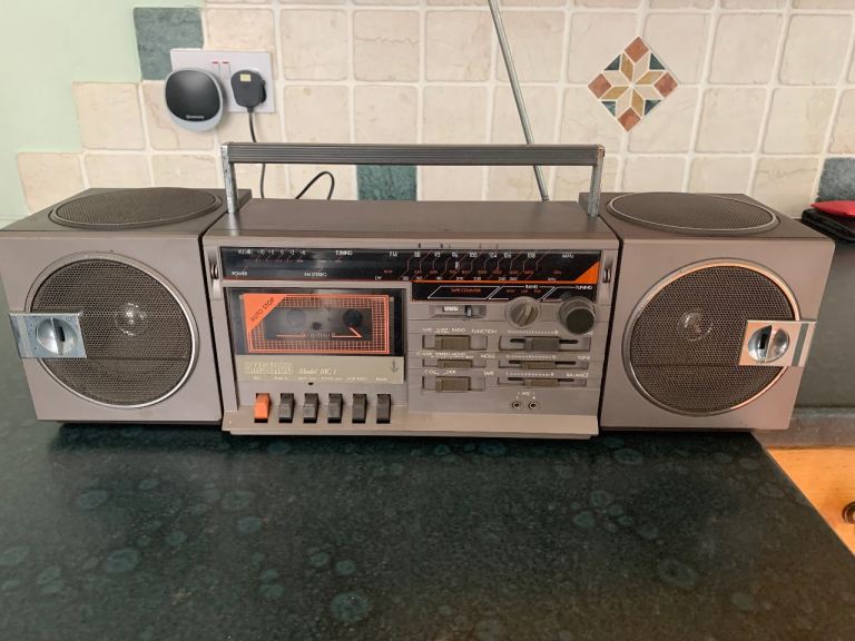 Retro Amstrad Model MC 1 Radio Cassette Boom Box