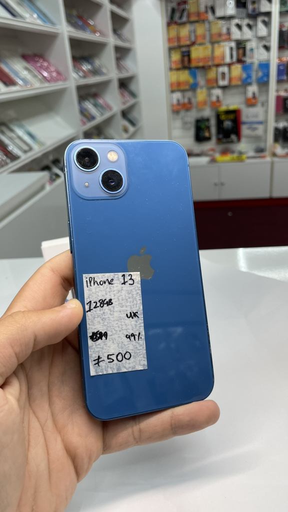 iPhone 13 blue at phone shop 