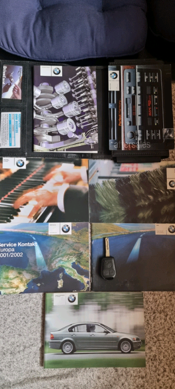 Bmw e46 logbook with brochures