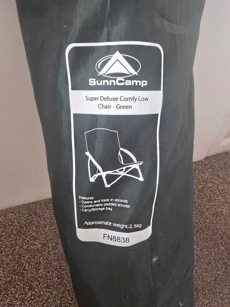 3no Sunncamp Super Deluxe Comfy Low Chairs
