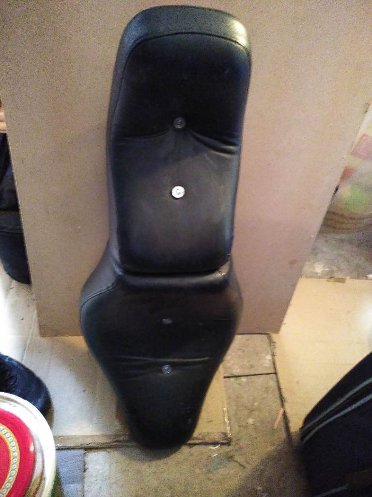 Black Motorcycle Seat - Harley Davidson 