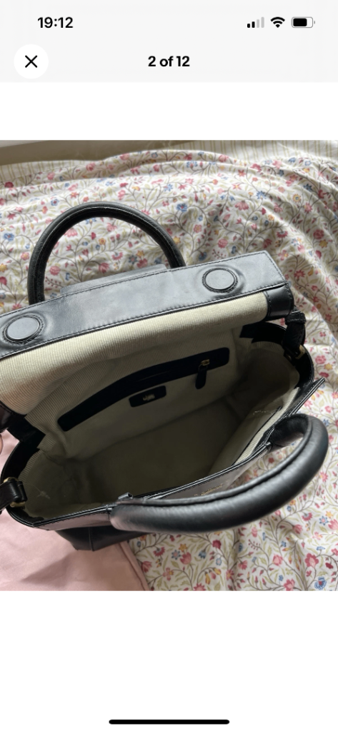 Radley London Black Leather Bag With Removable Shoulder Strap + Dust Bag