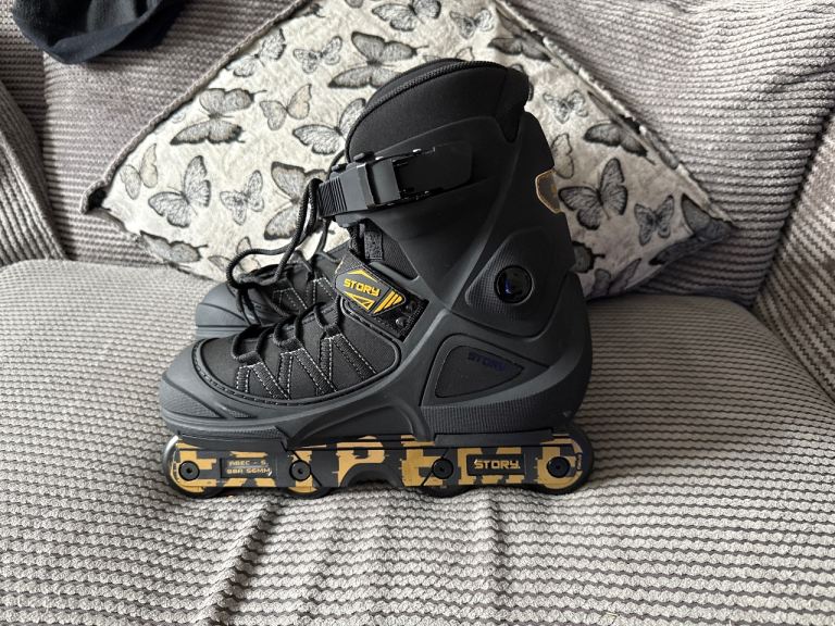 Aggressive Inline Skates - Black, Size 6.5-7, NEW Condition