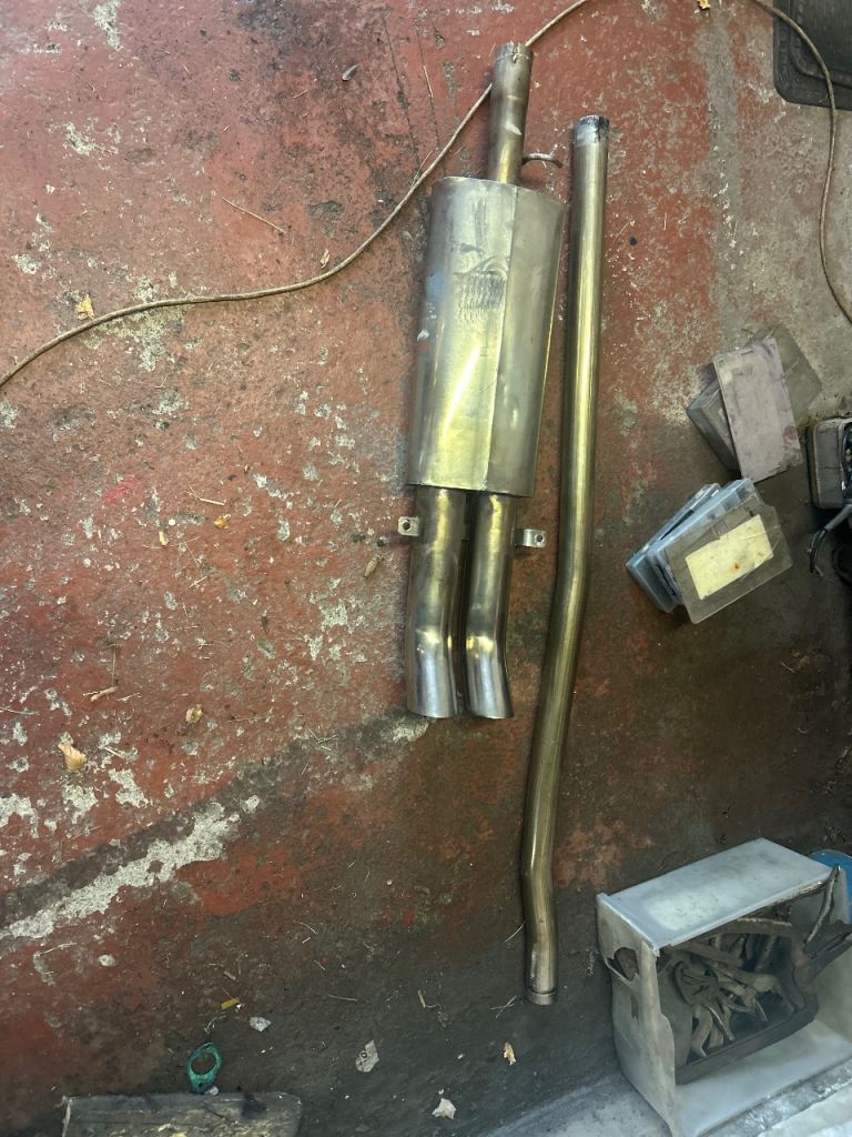 Classic mini stainless exhaust