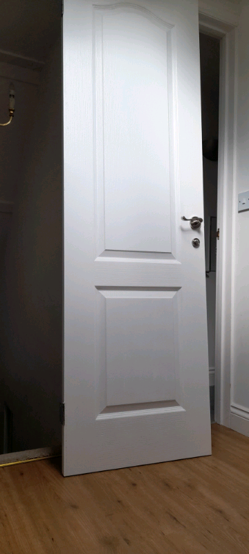 Two wooden interior doors 
