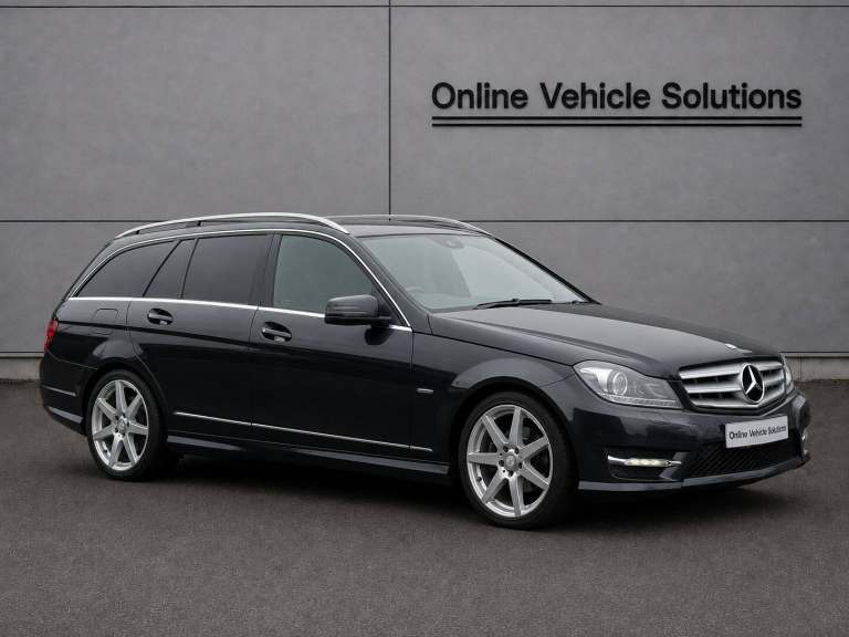 MERCEDES-BENZ C220 AMG SPORT 2.1 CDI DIESEL AUTO 5DR ESTATE 2011 [61] BLACK