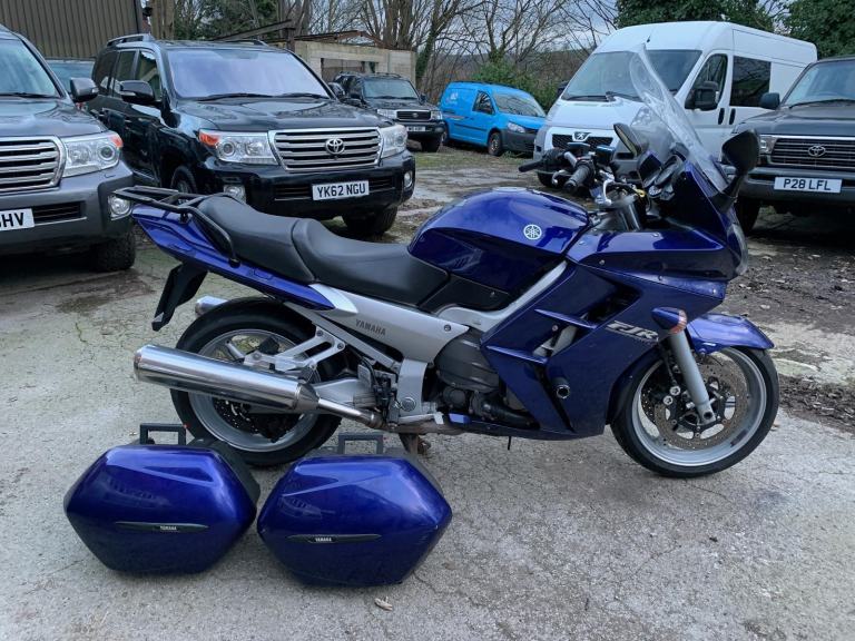 2003 Yamaha FJR 1300A (ABS) TOURING MOTORCYCLE WITH LUGGAGE (1st GEAR ISSUE) 