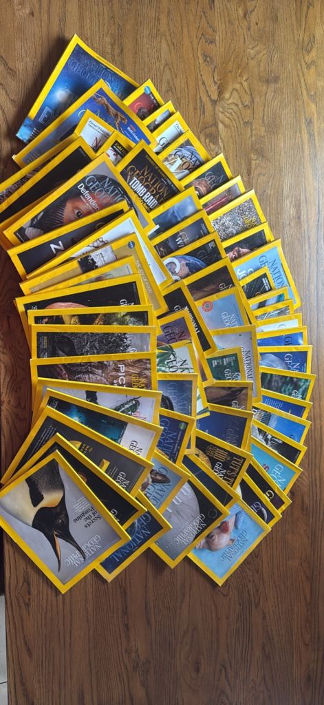 National geographic magazines 