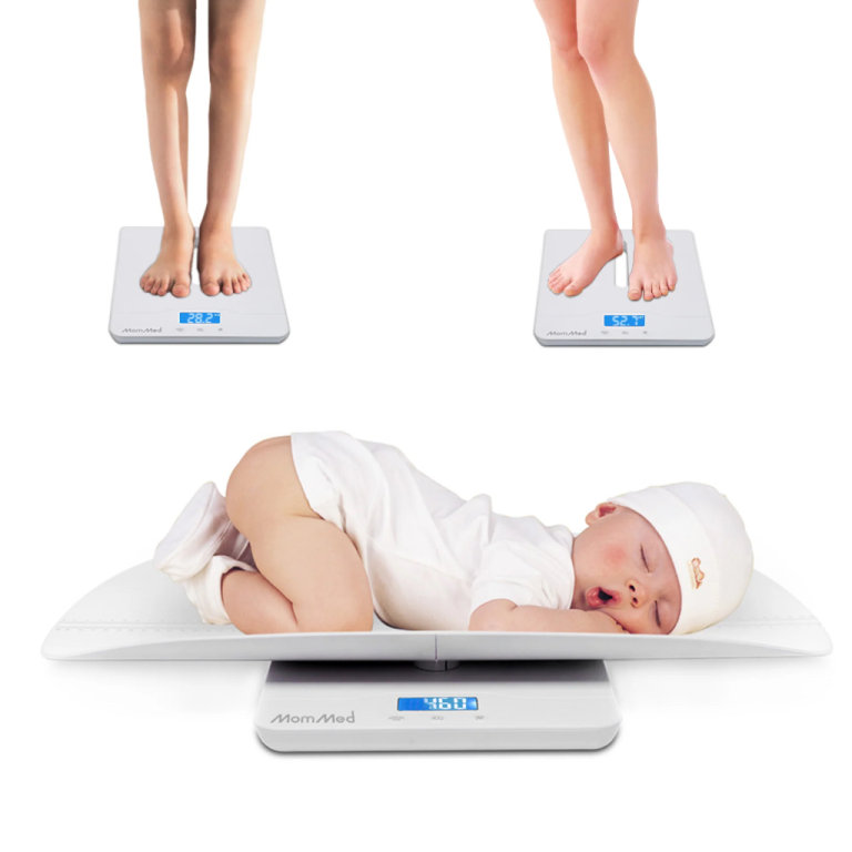 MOMMED 50g-100Kg Digital Baby Weighing Scale In White 