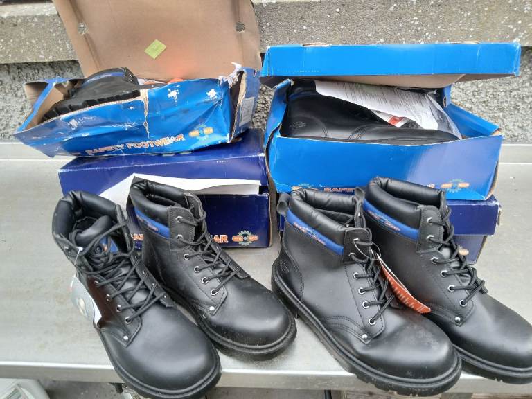 Proman New Black Safety Work Boots Job lot