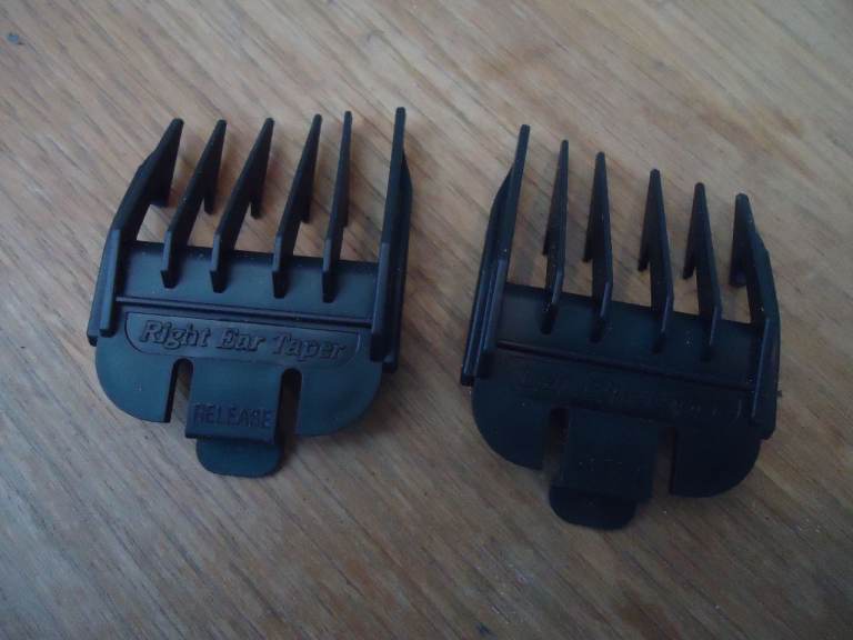 Wahl Hair Clipper Left and Right Ear Tapered Comb Attachments