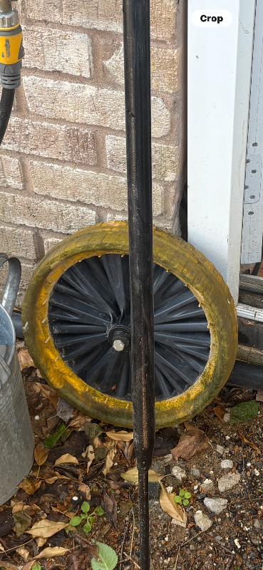 Wheel barrow wheels x 2