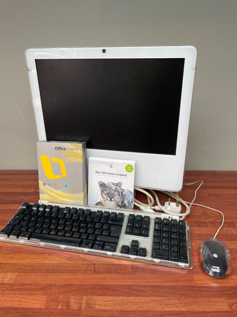 Apple iMac 17" 1.83GHz Intel Core 2 Duo 2GB + SSD HD & software, keyboard