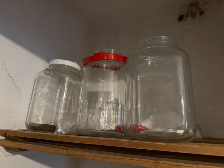 Free glass bottles (4L) x3