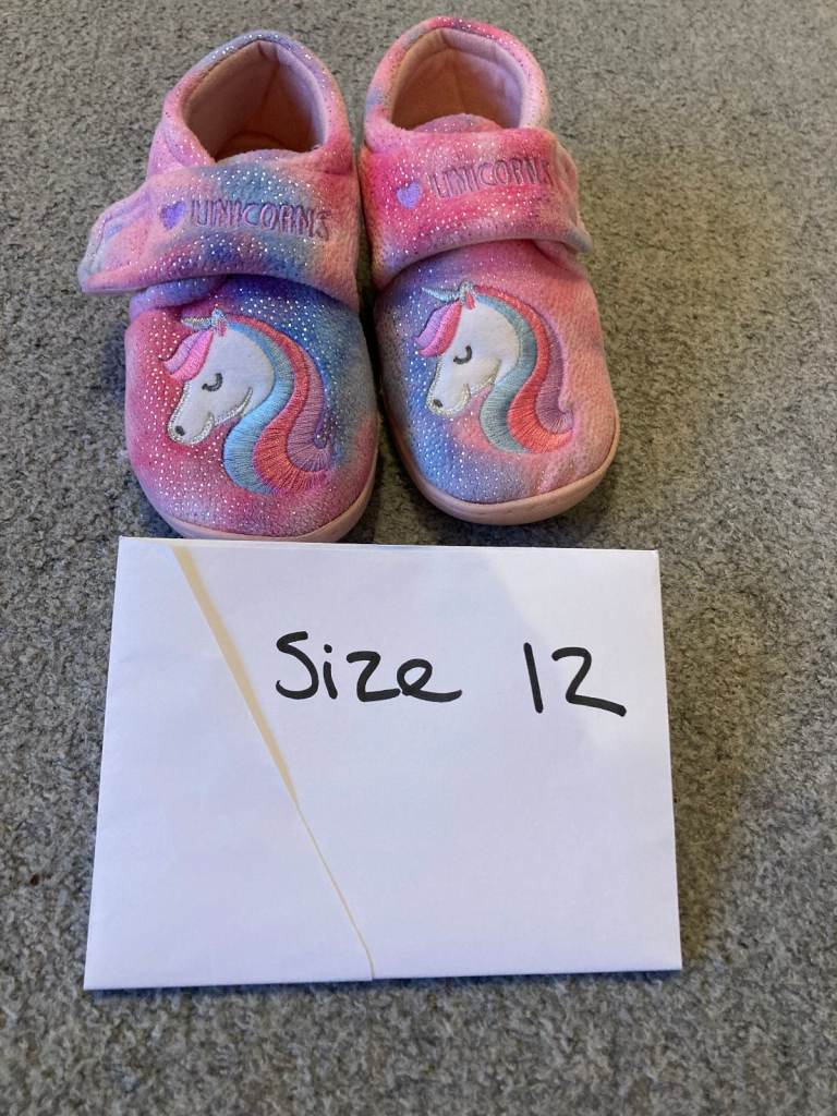 Size 12 pink slippers - £2